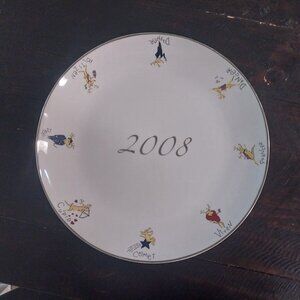 14" Pottery Barn Reindeer Serving Platter 2008